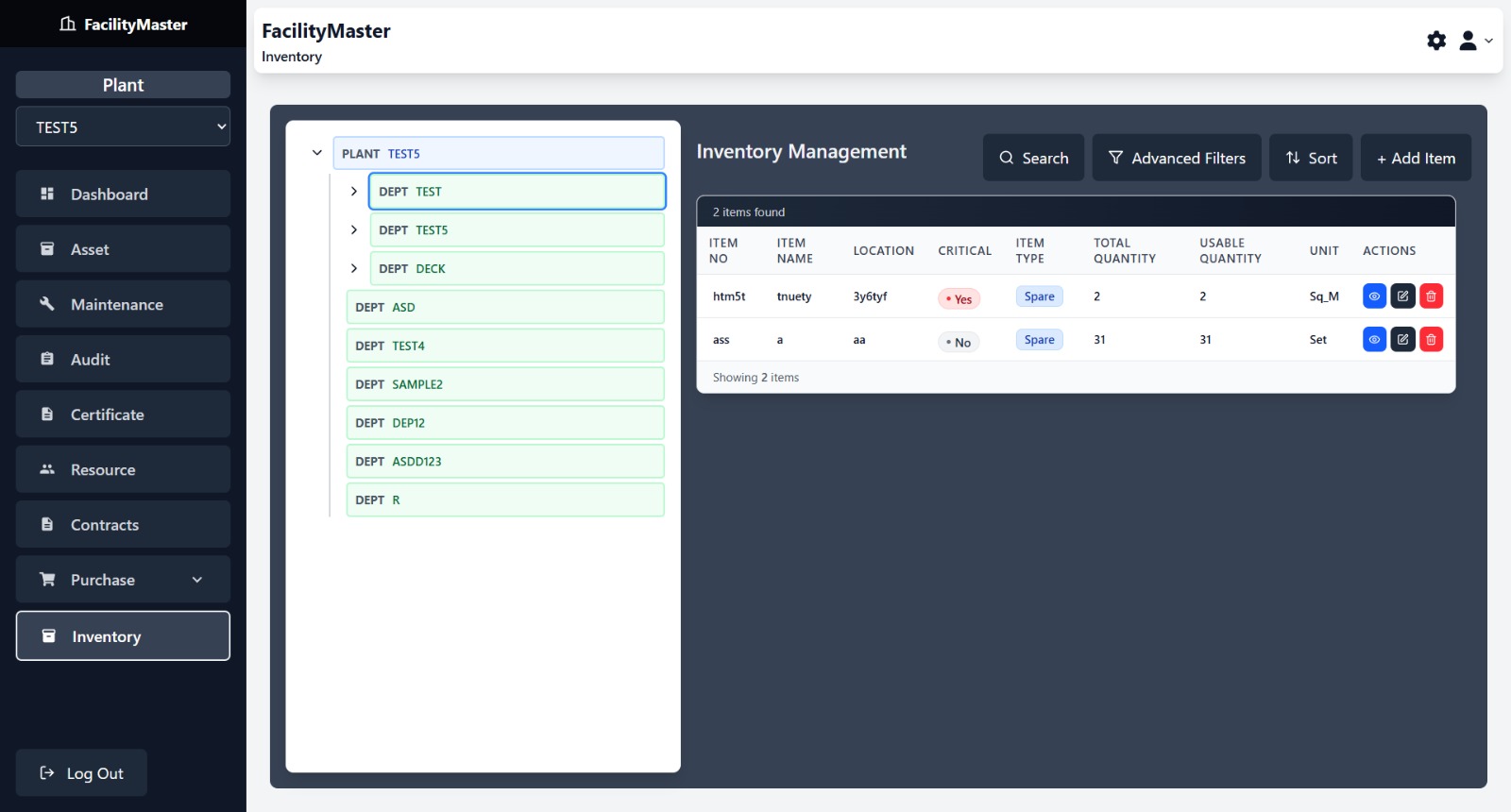 Inventory Management